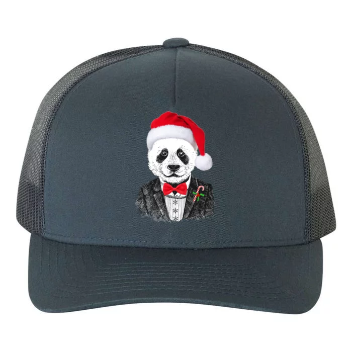 Santa Claus Panda Bear Yupoong Adult 5-Panel Trucker Hat