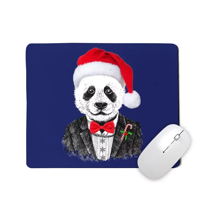 Santa Claus Panda Bear Mousepad