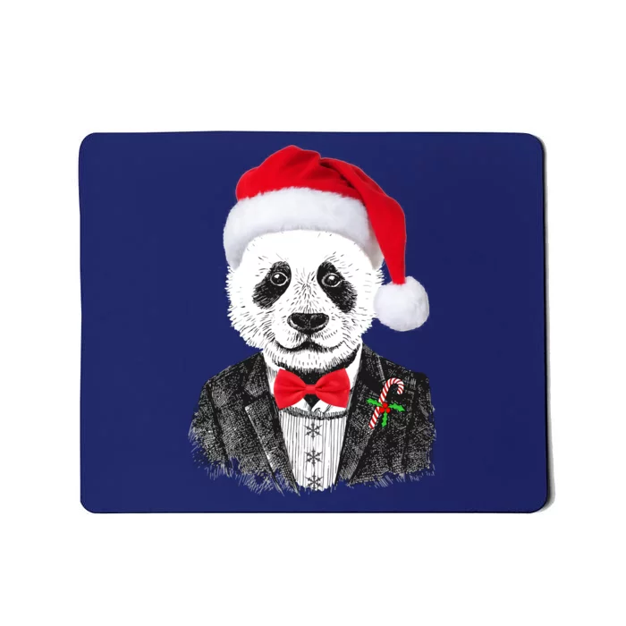 Santa Claus Panda Bear Mousepad