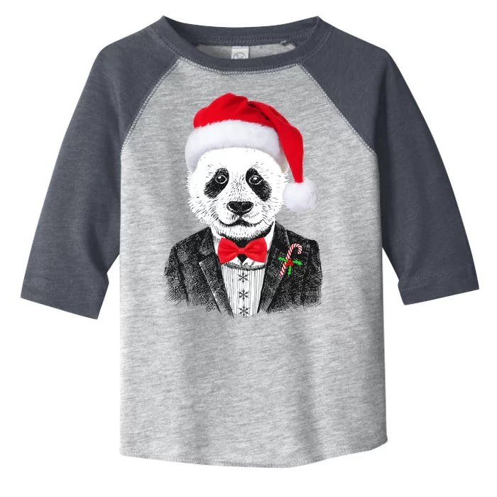 Santa Claus Panda Bear Toddler Fine Jersey T-Shirt