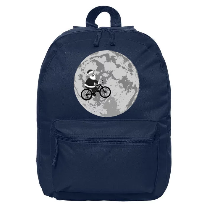 Santa Claus To The Moon 16 in Basic Backpack