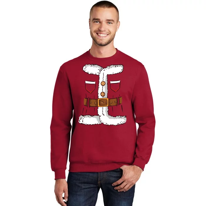 Santa Clause Costume Funny Chrismas Suit Tall Sweatshirt