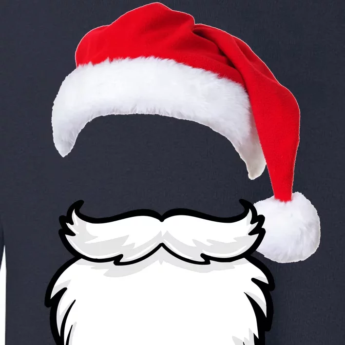 Santa Clause Mustache Beard Hat Toddler Sweatshirt