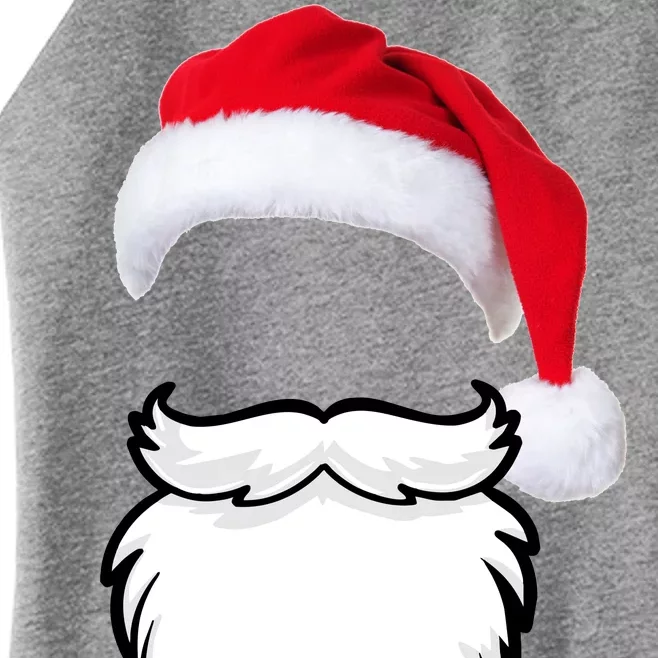 Santa Clause Mustache Beard Hat Women’s Perfect Tri Rocker Tank