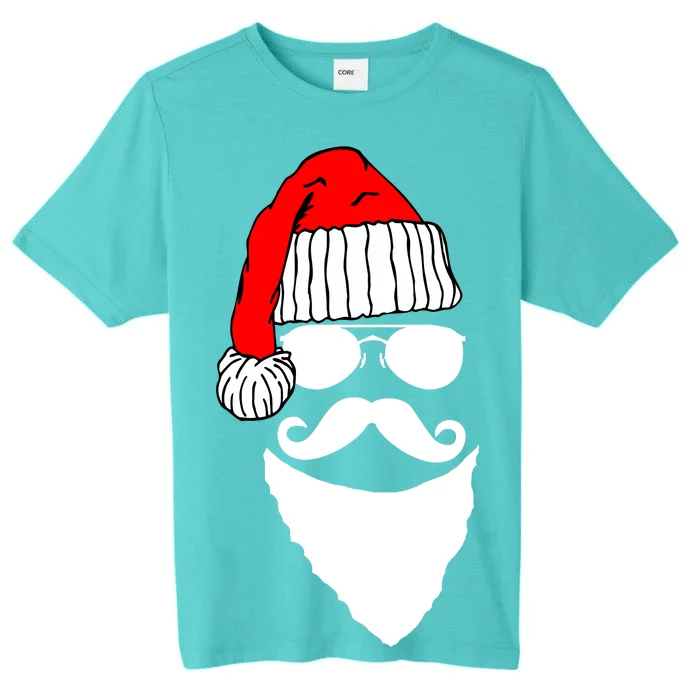 Santa Clause Mustache Face ChromaSoft Performance T-Shirt