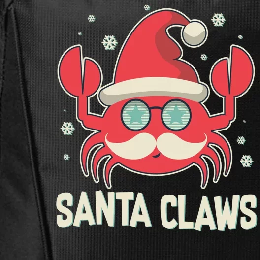 Santa Claw Crab Funny Christmas City Backpack