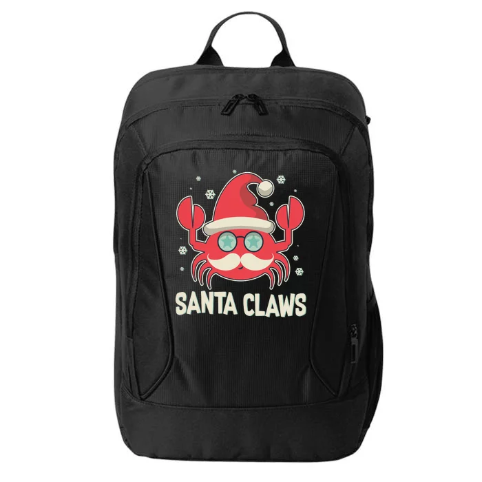 Santa Claw Crab Funny Christmas City Backpack