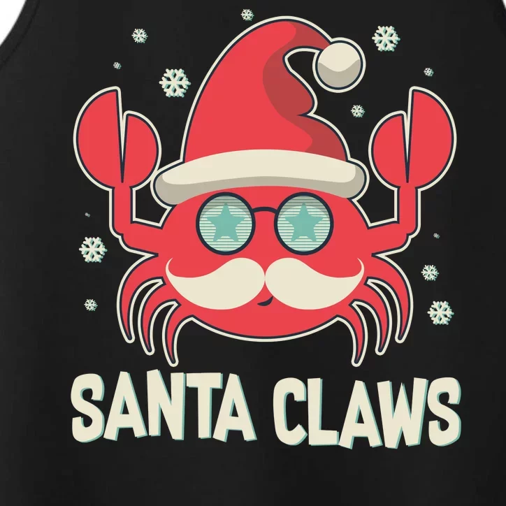 Santa Claw Crab Funny Christmas Performance Tank