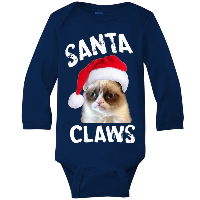 Santa Claws Baby Long Sleeve Bodysuit