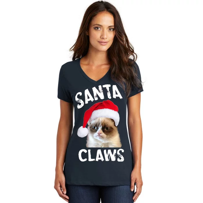 Santa Claws Women's V-Neck T-Shirt