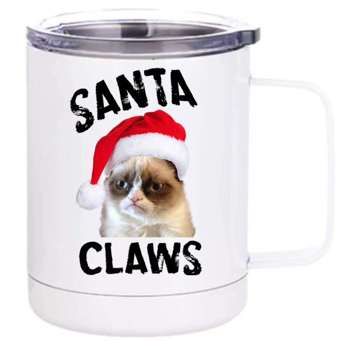 Santa Claws Front & Back 12oz Stainless Steel Tumbler Cup