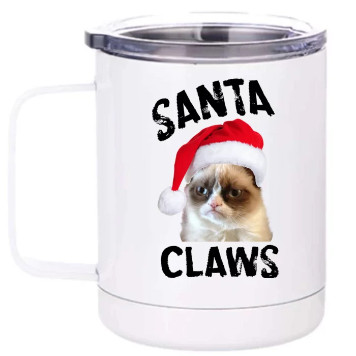 Santa Claws Front & Back 12oz Stainless Steel Tumbler Cup