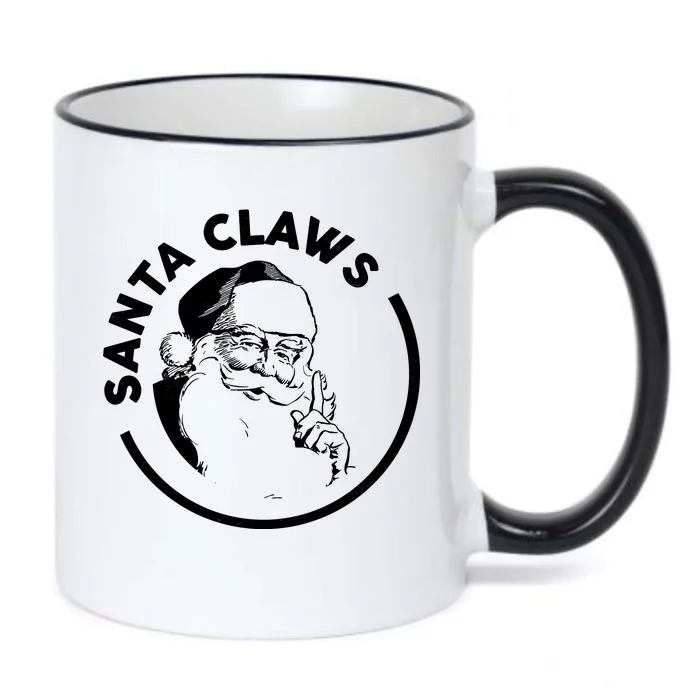 Santa Claws Drinking Funny Christmas Black Color Changing Mug