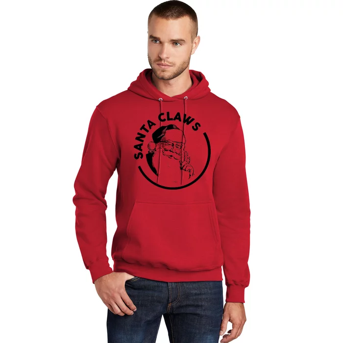 Santa Claws Drinking Funny Christmas Hoodie