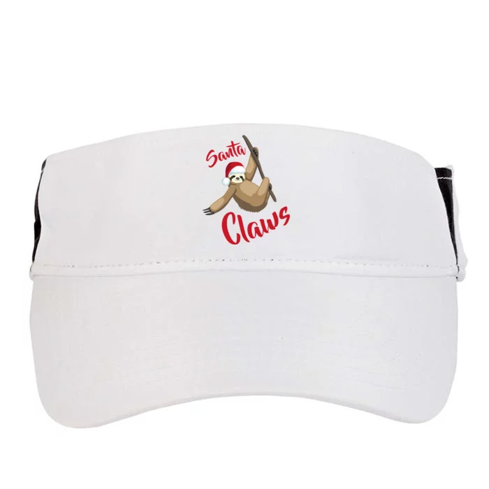 Santa Claws Sloth Christmas Adult Drive Performance Visor