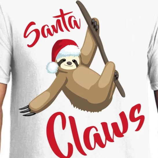 Santa Claws Sloth Christmas Pajama Set