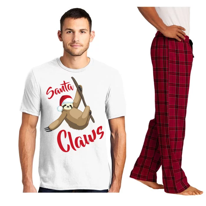 Santa Claws Sloth Christmas Pajama Set