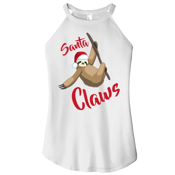 Santa Claws Sloth Christmas Women’s Perfect Tri Rocker Tank