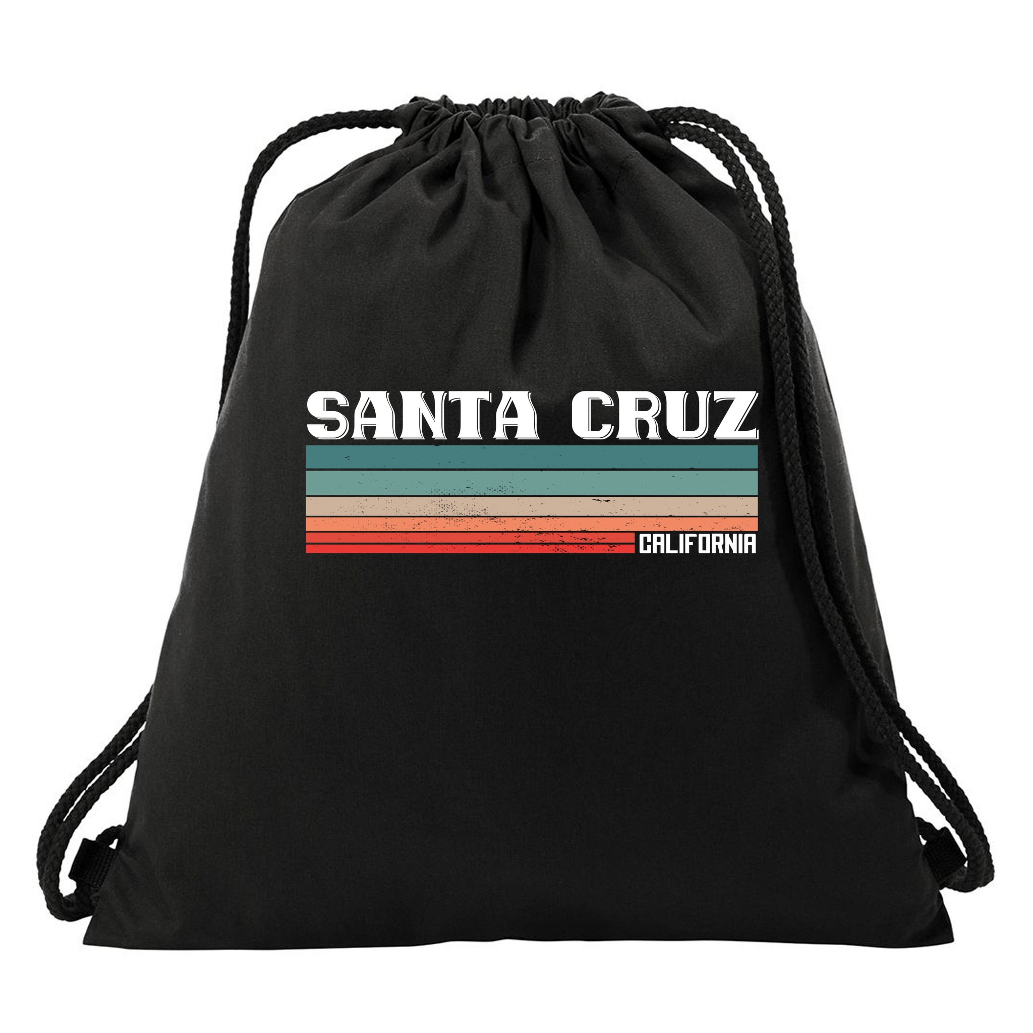 Santa Cruz California Drawstring Bag | TeeShirtPalace