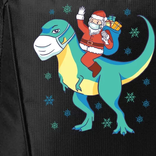 Santa Dinosaur Pandemic City Backpack