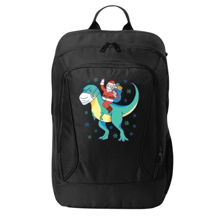 Santa Dinosaur Pandemic City Backpack