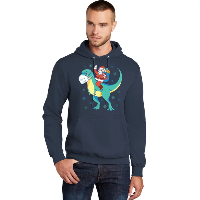 Santa Dinosaur Pandemic Hoodie