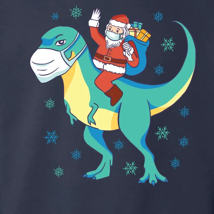 Santa Dinosaur Pandemic Toddler Hoodie