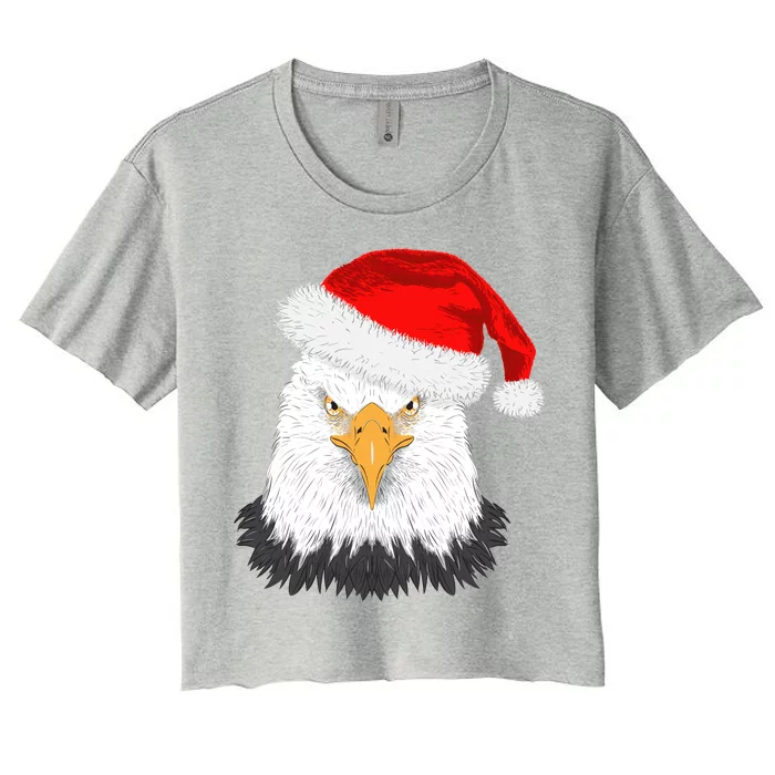 Santa Eagle Women's Crop Top Tee