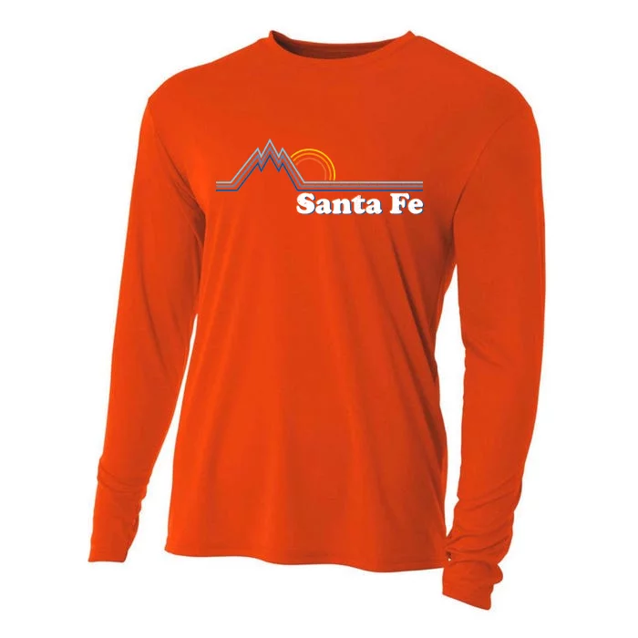 Santa Fe New Mexico Retro Logo Cooling Performance Long Sleeve Crew