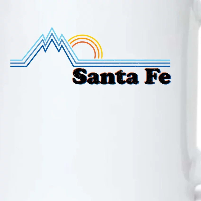 Santa Fe New Mexico Retro Logo Black Color Changing Mug