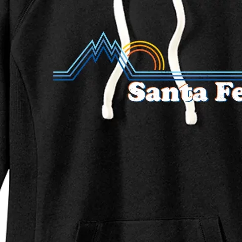 Santa Fe New Mexico Retro Logo Women's Fleece Hoodie