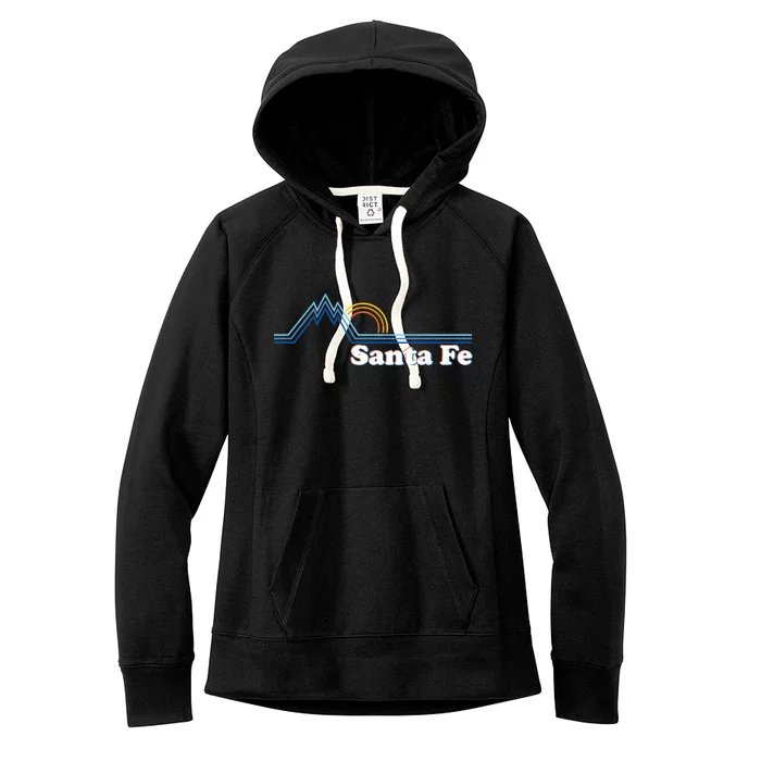 Santa Fe New Mexico Retro Logo Women's Fleece Hoodie