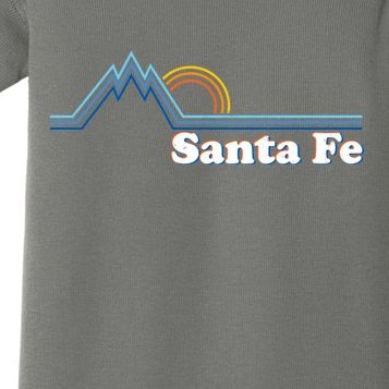 Santa Fe New Mexico Retro Logo Baby Bodysuit