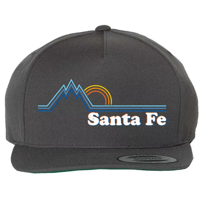 Santa Fe New Mexico Retro Logo Wool Snapback Cap