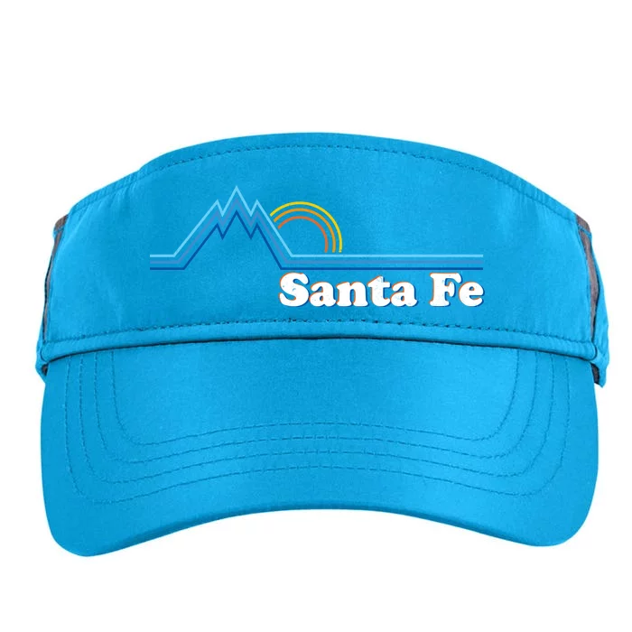 Santa Fe New Mexico Retro Logo Adult Drive Performance Visor