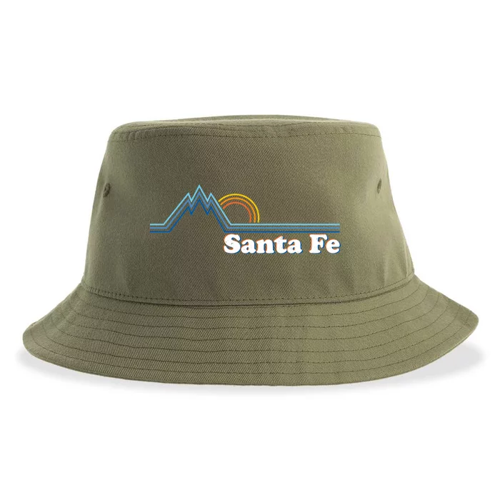 Santa Fe New Mexico Retro Logo Sustainable Bucket Hat