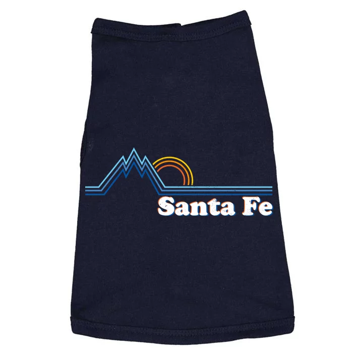 Santa Fe New Mexico Retro Logo Doggie Tank