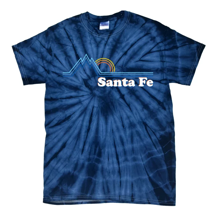 Santa Fe New Mexico Retro Logo Tie Dye T Shirt TeeShirtPalace