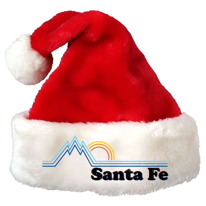 Santa Fe New Mexico Retro Logo Premium Christmas Santa Hat