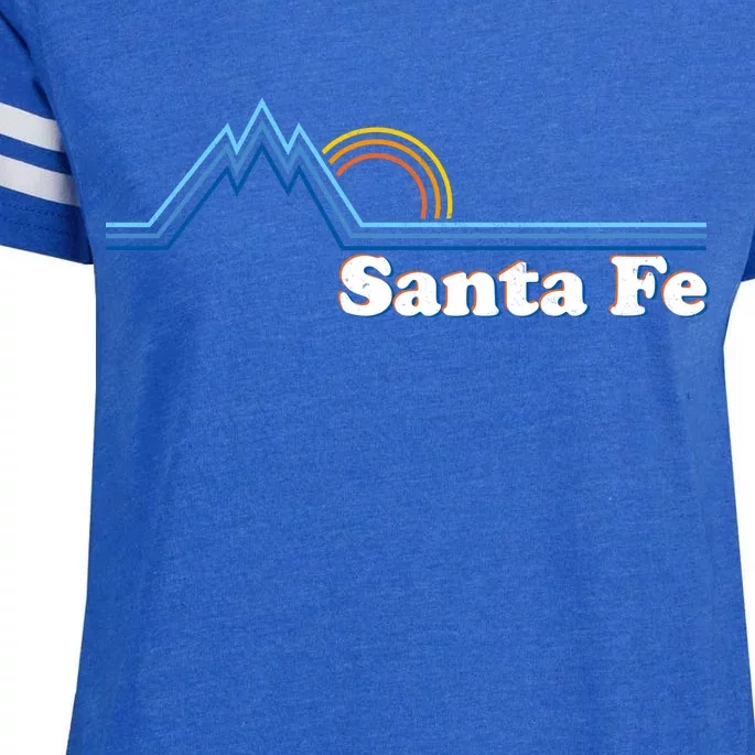 Santa Fe New Mexico Retro Logo Enza Ladies Jersey Football T-Shirt