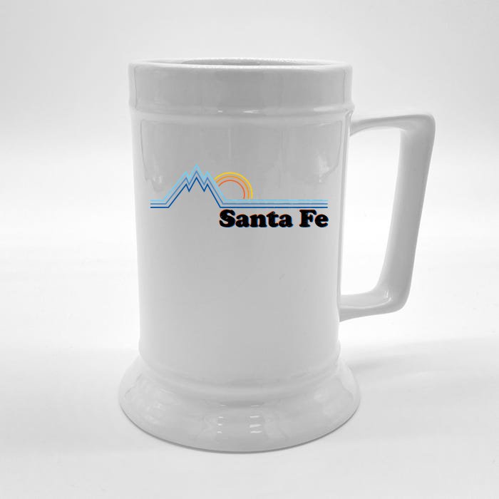 Santa Fe New Mexico Retro Logo Front & Back Beer Stein