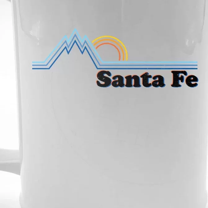 Santa Fe New Mexico Retro Logo Front & Back Beer Stein