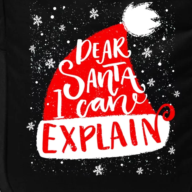 Santa Hat Dear Santa I Can Explain Christmas Impact Tech Backpack