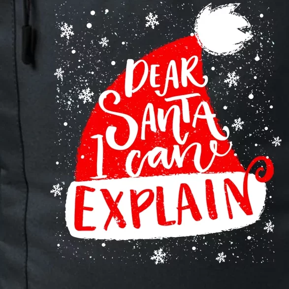 Santa Hat Dear Santa I Can Explain Christmas Daily Commute Backpack