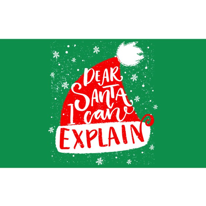 Santa Hat Dear Santa I Can Explain Christmas Bumper Sticker