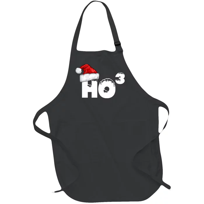 Santa HO HO3 Christmas Funny Full-Length Apron With Pocket