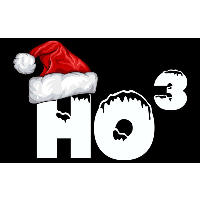 Santa HO HO3 Christmas Funny Bumper Sticker