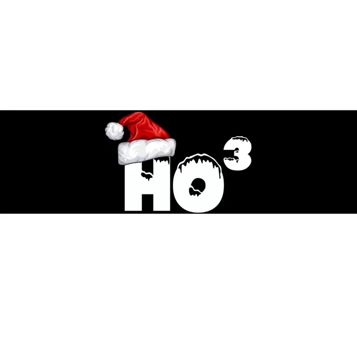 Santa HO HO3 Christmas Funny Bumper Sticker