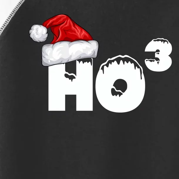 Santa HO HO3 Christmas Funny Toddler Fine Jersey T-Shirt