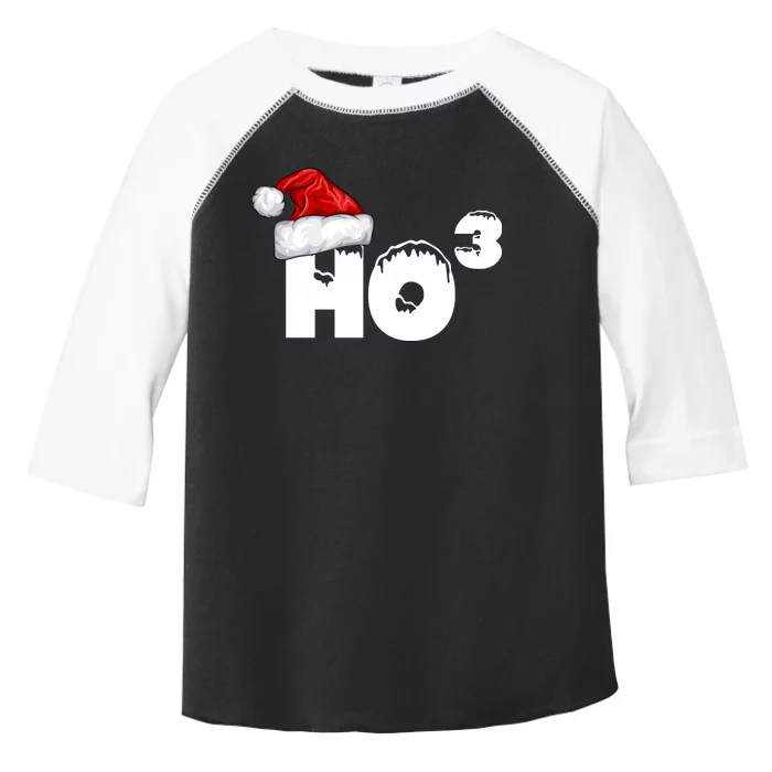 Santa HO HO3 Christmas Funny Toddler Fine Jersey T-Shirt